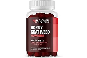 Horny Goat Weed Gummies with Vitamin B12 for Energy and Endurance