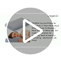 Image of FOVERA Cervical Pillow for Neck Pain | 2 Years Warranty | for Spondylitis Neck & Shoulder Pain, Orthopedic Memory Foam Pillow for Sleeping, King Size, 24 x 15 x 4.5 Inch, Grey Jacquard, Pack of 1