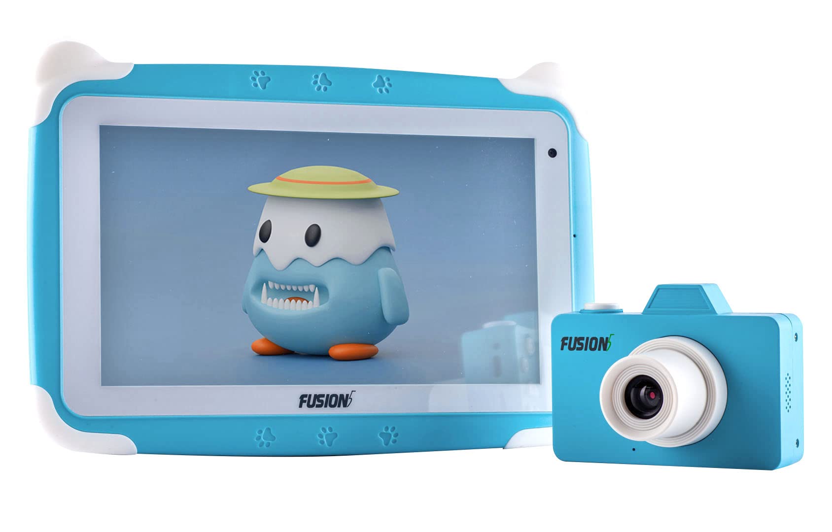 Fusion5 7 Inch Kids Android Tablet and Full HD Digital Camera Combo Deal - Learning and Educational Toddler Tablet PC with WiFi and Parental Controls - HD Display, 32GB Storage & Quad-Core CPU