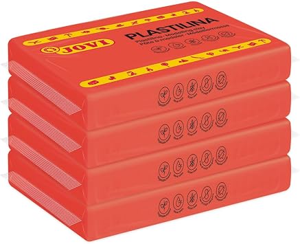 Jovi - Non-Hardening Modeling Clay, 4 Red Bars, 0.77 lb Each, 3.3 lb Total