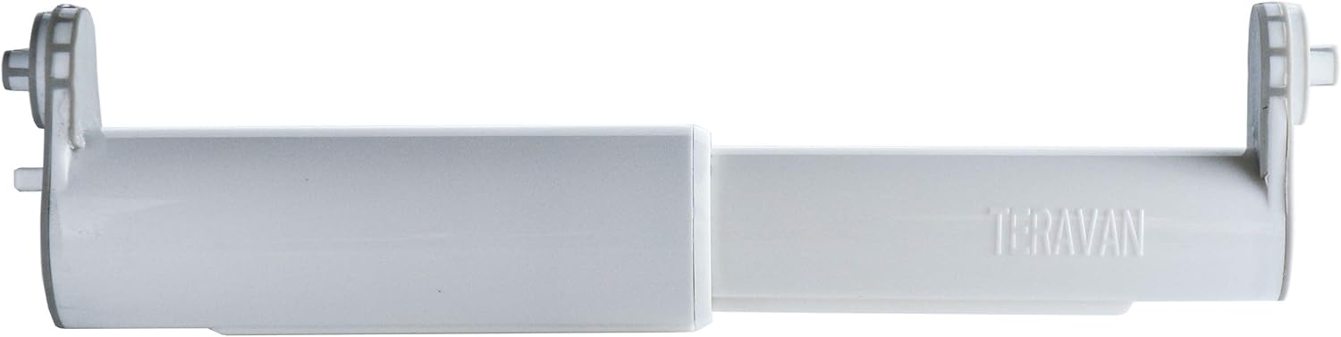 Teravan Advanced Extender for Extra Large Toilet Paper, Converts Holder to Fit Double Rolls and Triple Rolls, Extended Tabs Fit Most TP Fixtures, Locking Tab Holds Roll in Place