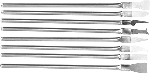 Miniatura 8 de Herramienta de reparación de palanca de apertura de teléfono de metal, juego de spudger de placa base, eliminación de chips de CPU, para electrónica