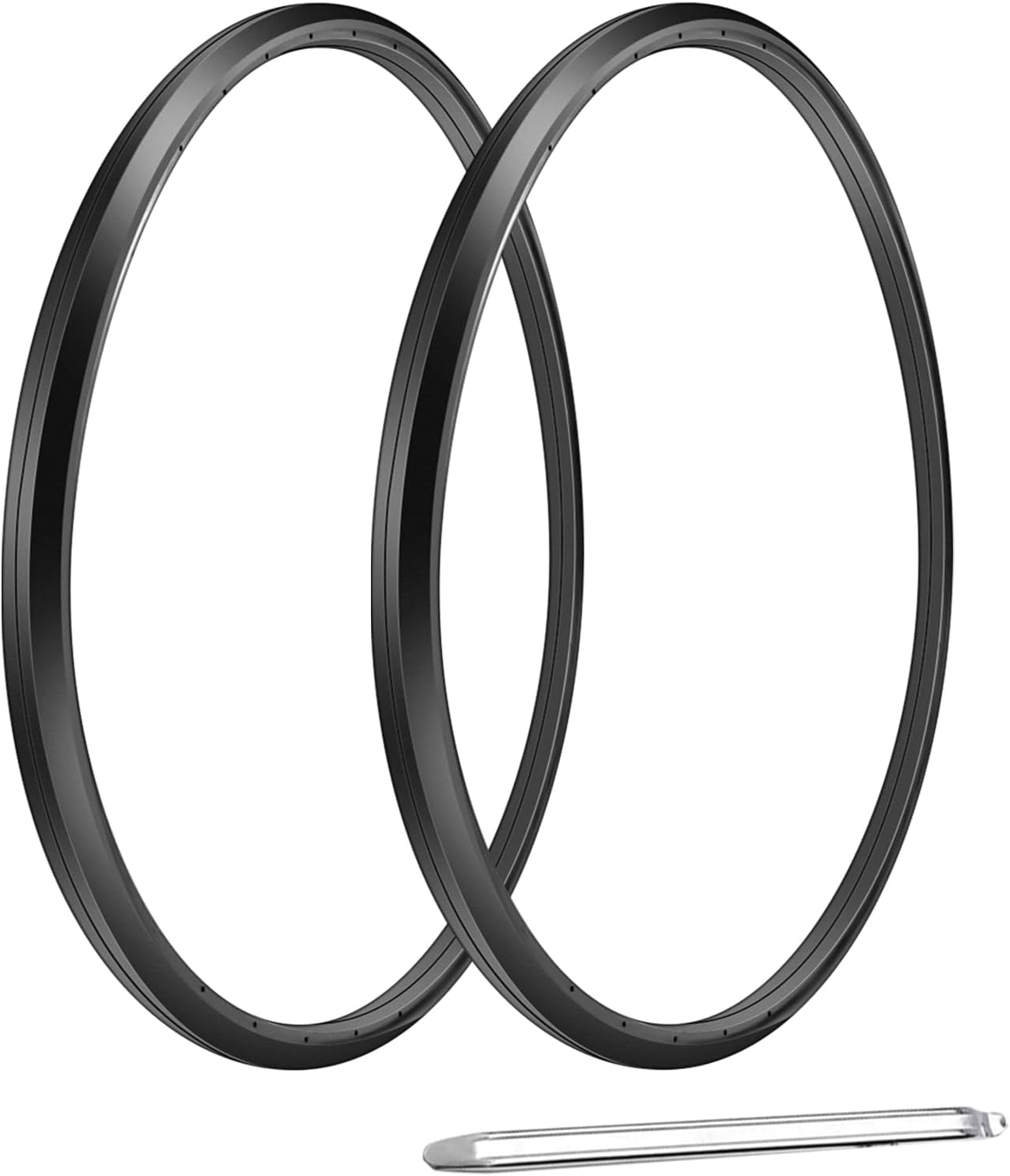 HMZ Wheelchair Rear Wheel Replacement Tire, Wheelchair Tire, 24 "X 1" Universal Flat-Free Polyurethane Tire, Suitable For Manual Wheelchair Tire Replacement (1 Pair)