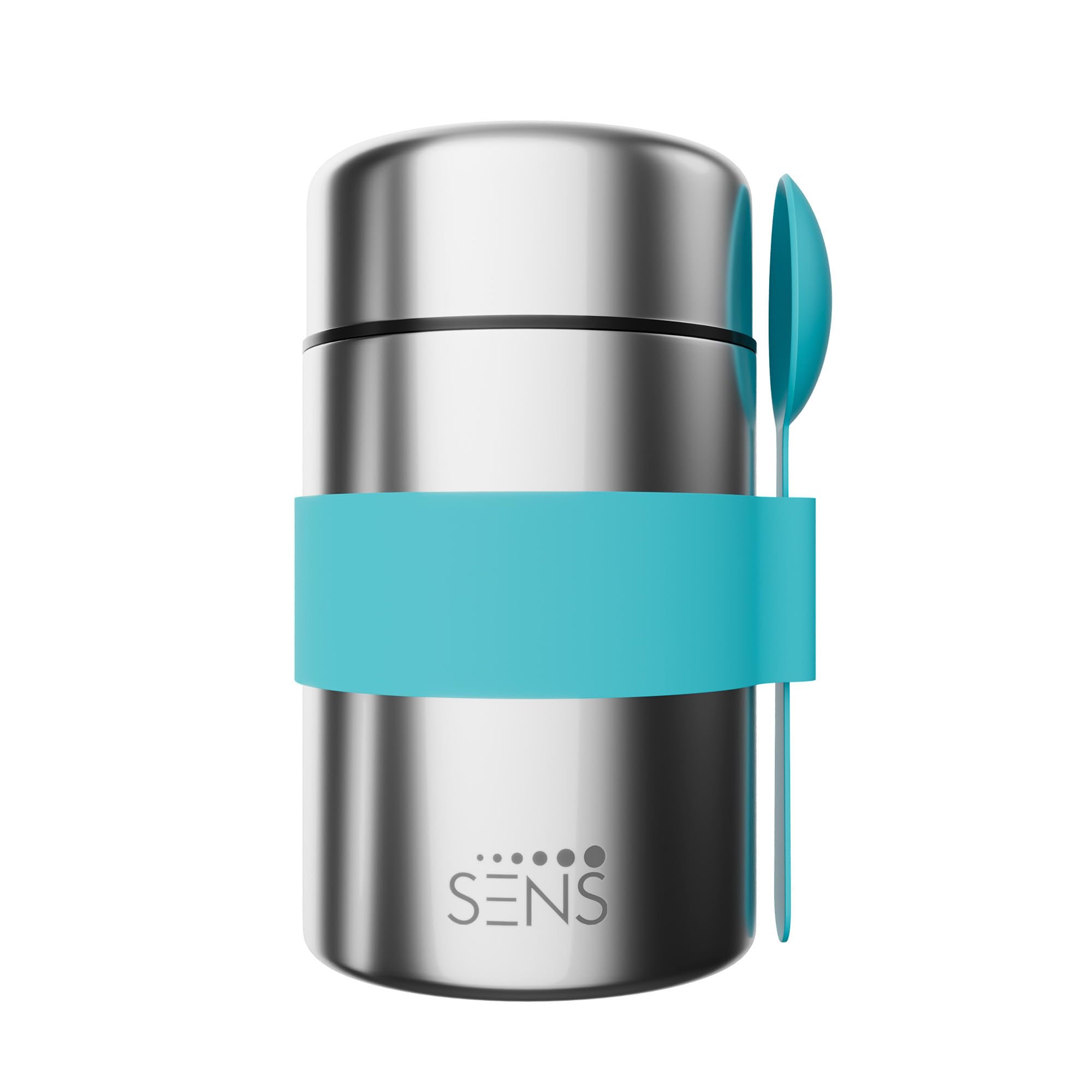 SENS JarJoy Food Jar 480ml for Kids, Additional Spoon, 304 Stainless Steel, hot or Cold up to 6 hrs, School, Picnic, Kids - Berry