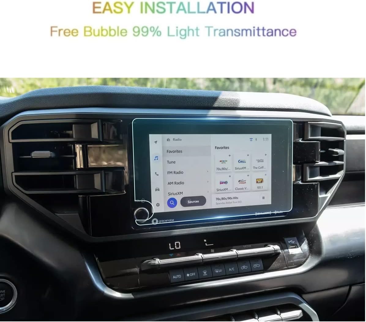 screen protector compatible with 2022 tundra2023 sequoia corolla venza rav4 8 inch touchscreenanti explosion scratchhd clearsssky accessories c