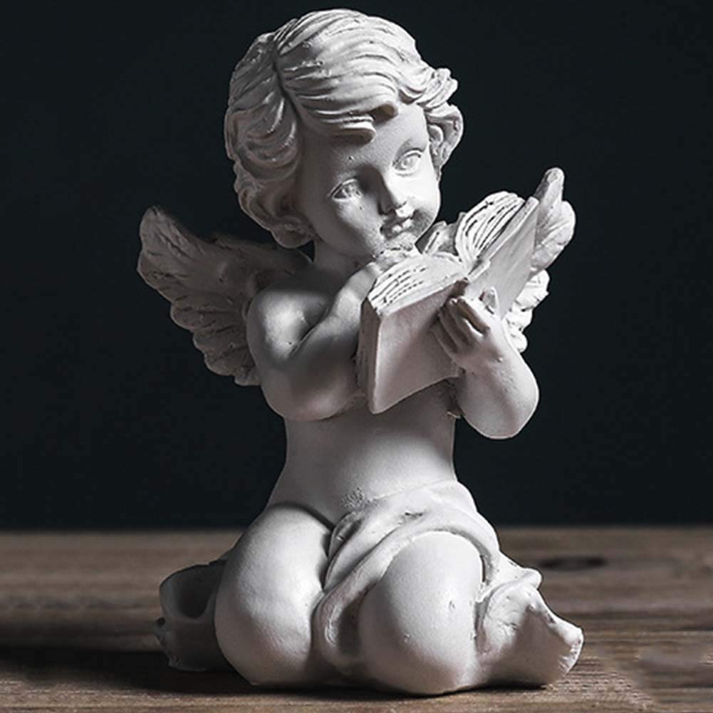 Ailes d'ange sculpture ornement maison et bureau en résine fine - 4
