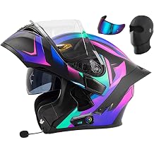 Modular Motorcycle Helmets with Bluetooth for Men Women Adults