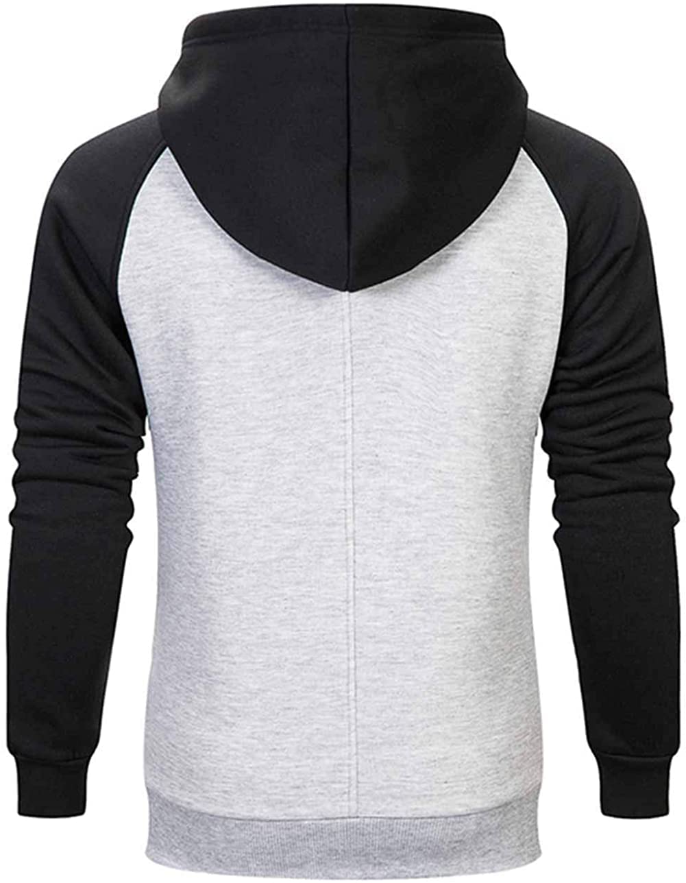 comefohome Felpe con cappuccio da uomo UK Pullover Color Block Felpe in pile a maniche lunghe con coulisse casual designer felpa con cappuccio con tasche