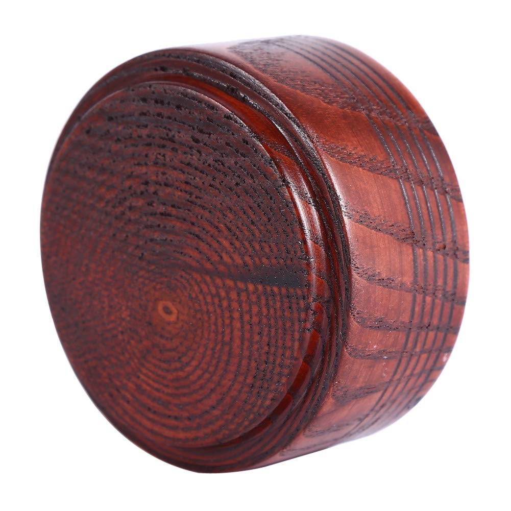 Ciotola da barba, portasapone in legno da barba portasapone tazza strumento tazza naturale per rasoio da uomo schiuma da barba rotonda