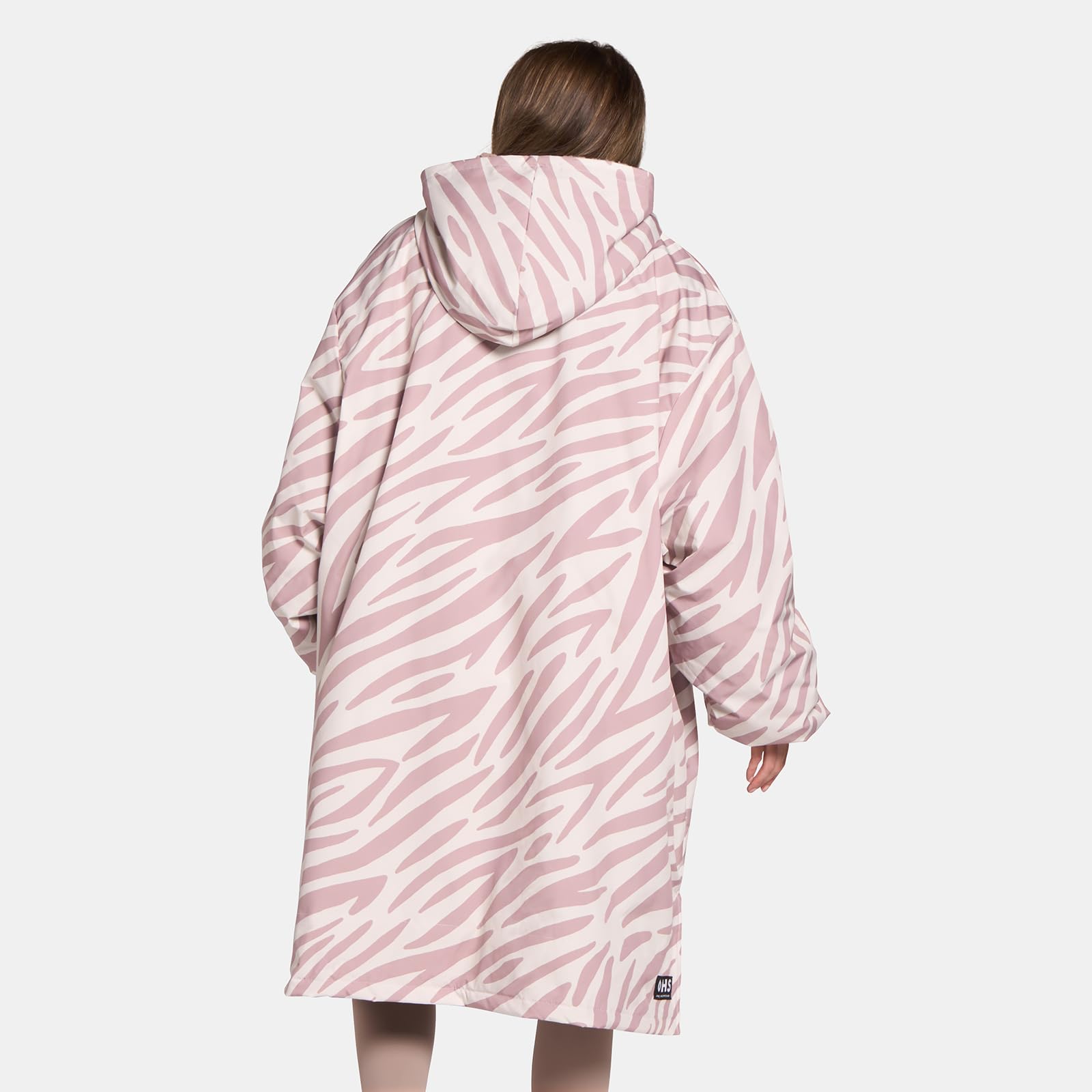 OHS Adults Drying Robe, Gifts for Mum Outdoor Waterproof Changing Robe Womens Jacket Comfy Sherpa Privacy Robes for Women Men, Stay Dry Swimming Camping Drying Robes - S/M, L/XL — view 9