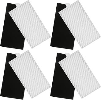 Verilux® Replacement Filters for Ecovacs Deebot Y1 pro Vacuum Cleaner Capturing Larger Particles and Debris Tailorted fit Replacement Primary Filters for Ecovacs Deebot Y1 pro, Pack of 4
