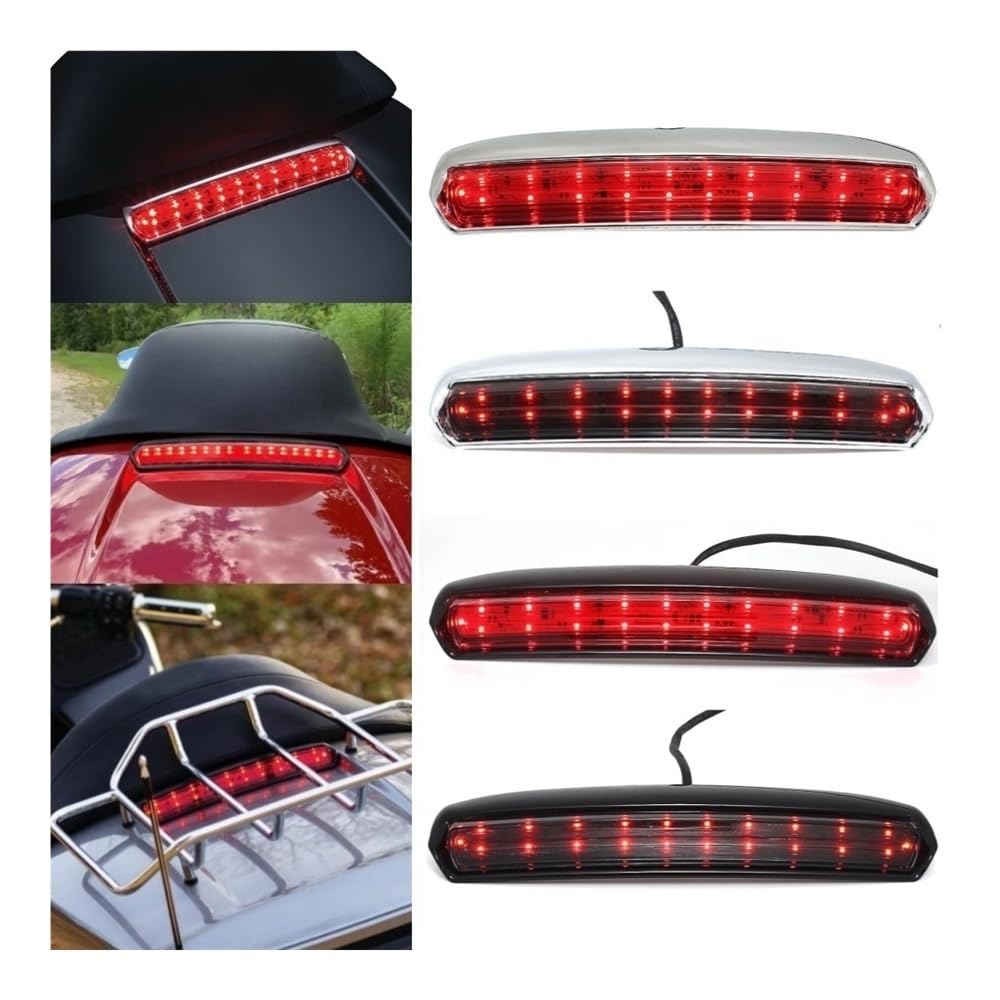 Generique Moto Arrière Lampe Clignotants de frein arrière LED pour coffre moto, pour Electra pour Road Glide pour CVO pour Ultra pour Tri 2014