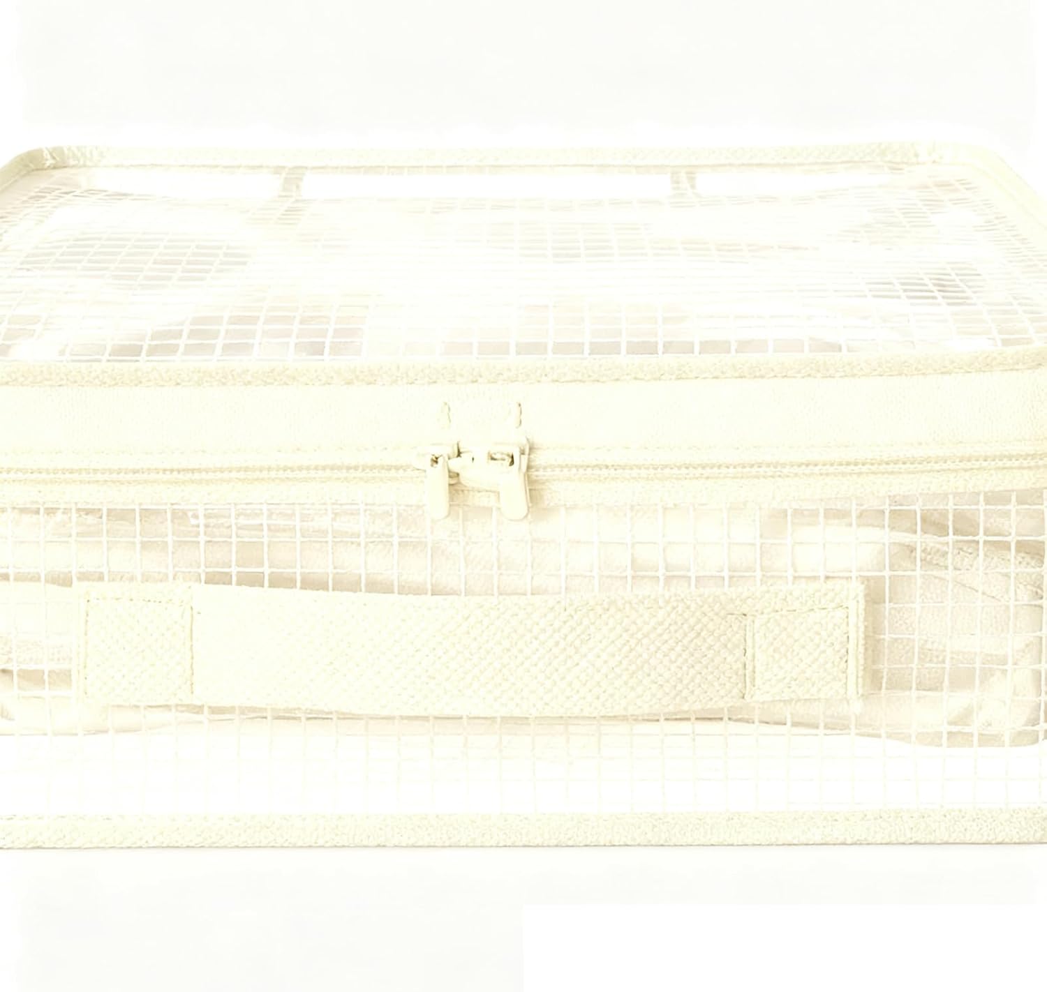 Foldable Sheet Organiser, Stackable Storage Bag, Heavy-Duty Zippered Pouch, Practical Home Storages Solution, Compact Bedding Holder, Bedroom Closet Dorm Blanket, Duvet Clothing Protection