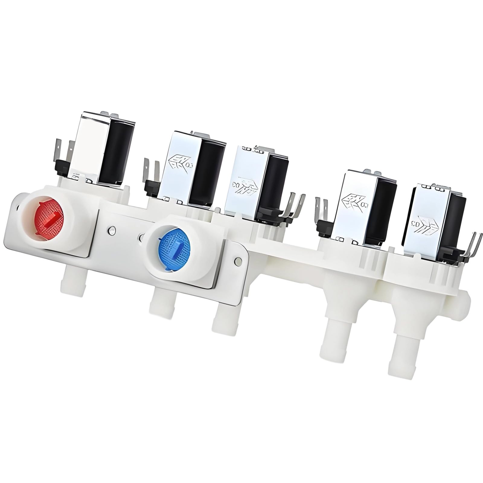 Osniyaw Multicolor Wh23x29553 Washing Machines Water Inlet Valves, 5 Outlet Ports, Solenoid Valves For Washing Machines Replacement Parts, Easy To Install Washing Machines Water Replacement Parts