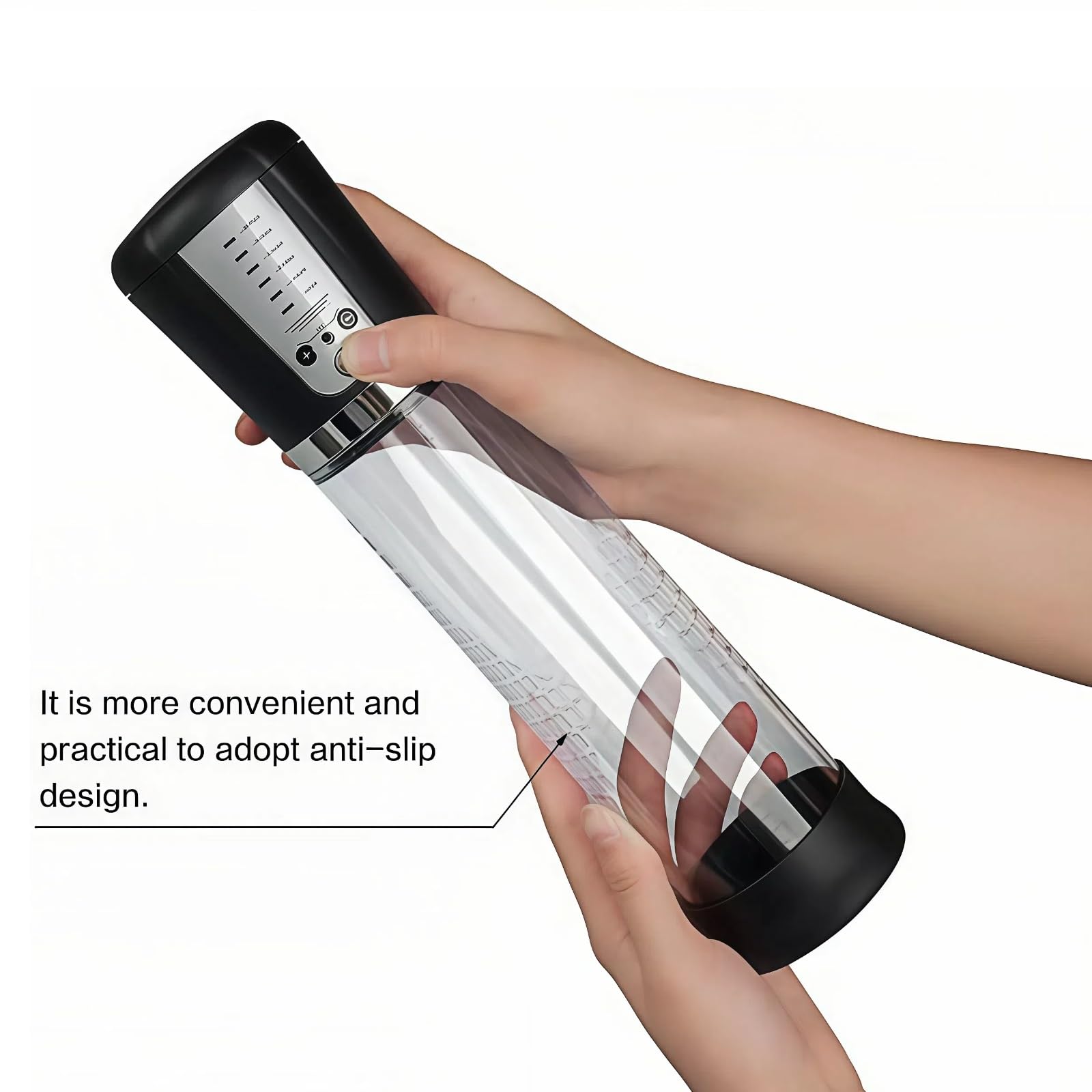 Automatic Penis Pump for Men – Rechargeable Electric Vacuum Pump with 4 Suction Intensities, Smart Pressure Display, Waterproof & Easy to Clean, Male Enhancement Tool，Sex Toys — view 7