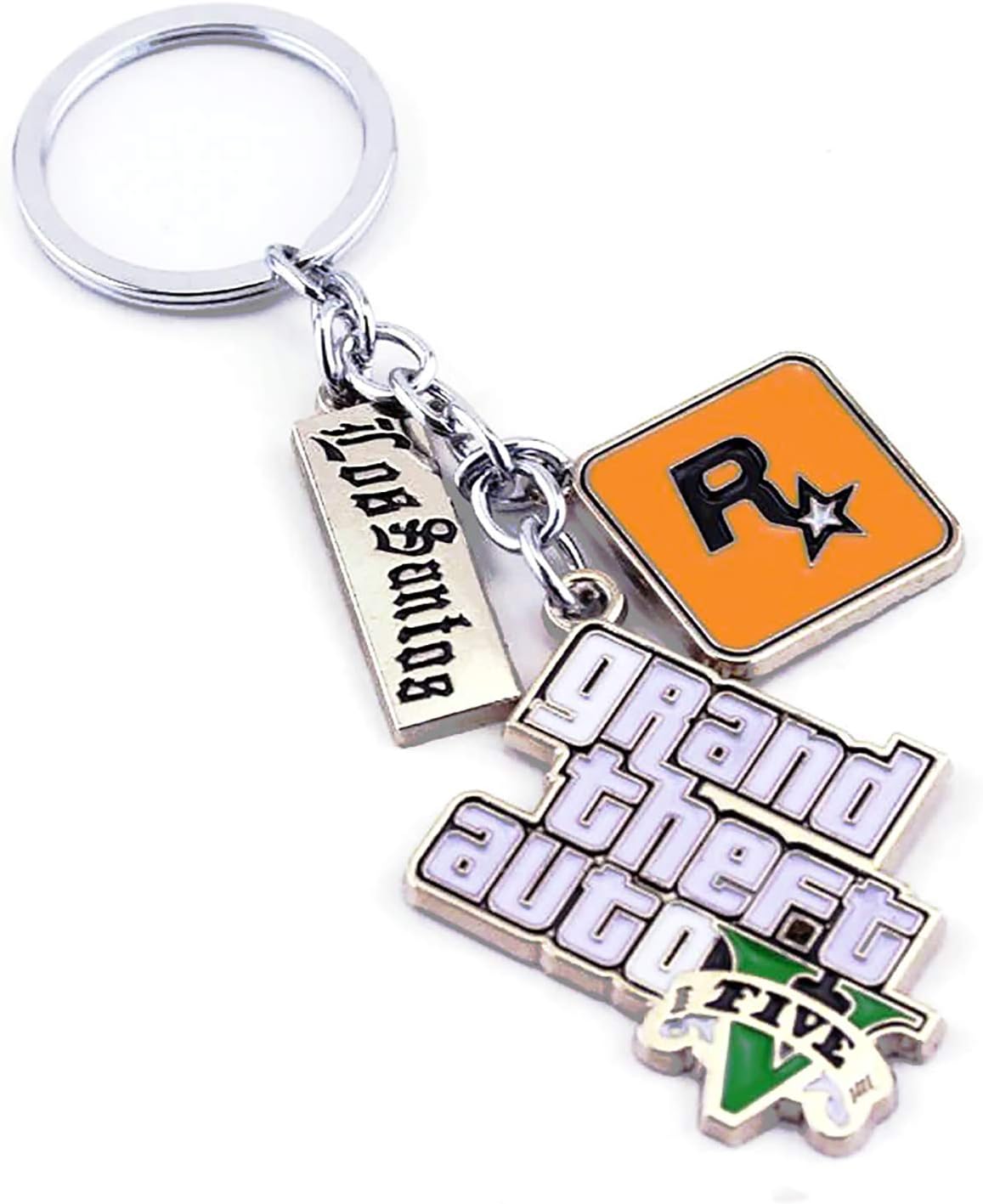 SOLDOUT Multi Pendant Gaming Key Holder Game GTA V Grand Theft Auto 5 Keychain For Fans Key Chain Key Ring