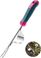 Black Elk Peak 2026 Upgraded Stainless Steel Weed Puller - V-Shaped Forks, Leverage Base, Ergonomic Grip for Easy Deep Root Removal