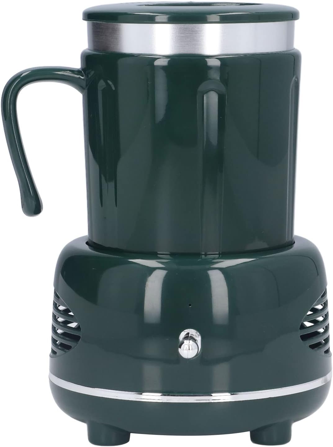 Calentador de Taza de Coche 2 en 1, Soporte de Taza de Coche Inteligente, Enfriador de Taza Eléctrico para Escritorio, Calentador de Bebidas Eléctrico para Viajero, Viajero, Viajero por(Verde)