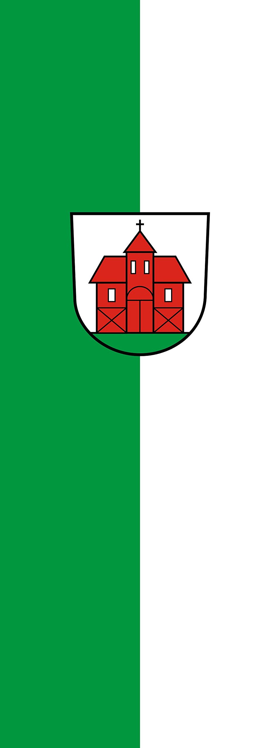 Drapeau Reichartshausen vertical pour grand mât extérieur de 6m²