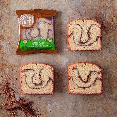 Sweet Street Manifesto Cinnamon Streusel Pullman Coffee Cake, 3.42 Ounce - 32 per case.