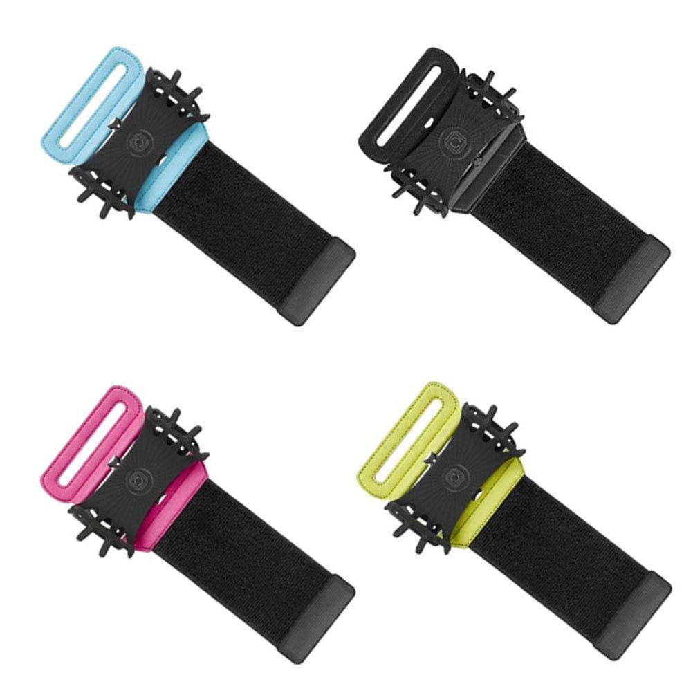 1pc Wristband Armband Phone Holder Bracket Stand with Joint 180 Degree Rotation for Sports Jogging Running (Random Color) 180° Rotation