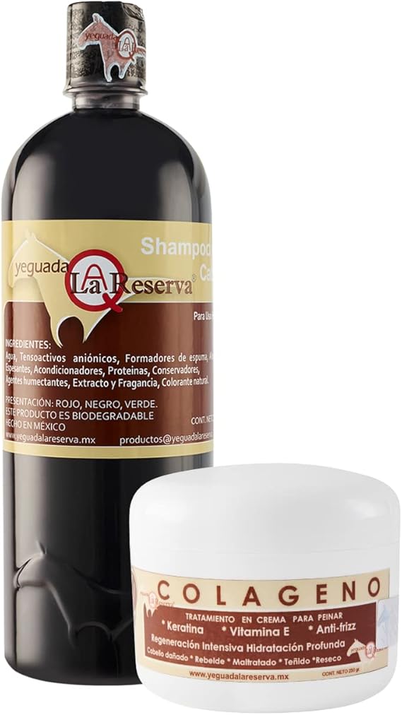 Shampoo Yeguada la Reserva de litro y 1 Colágeno chico de 60 gramos