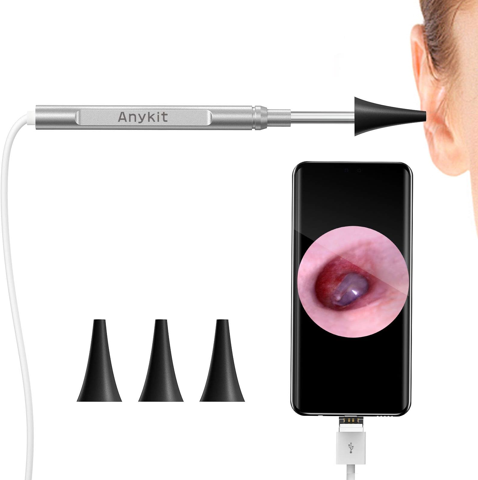 3.9mm USB otoscope