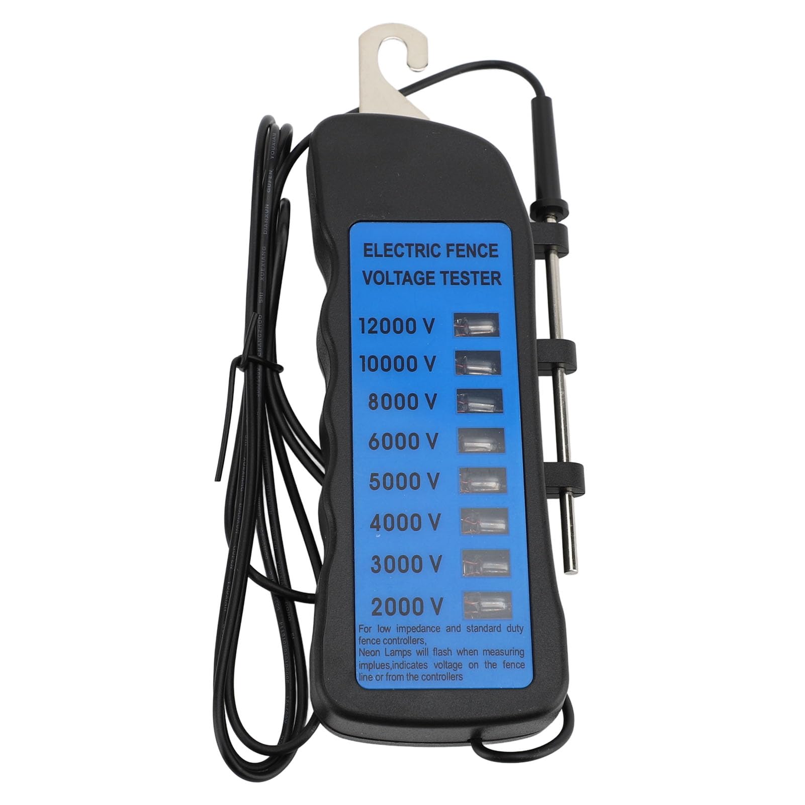 Electric Fence Voltage Tester Exquisite Design and Easy to Use for Farm Electric Fence Maintenance: