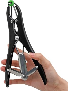 Castration Pliers Clamp Elastator Castration Tape (200 Rubber Rings and 1 Bander) - Multi Tool Pliers Kit, Metal Expansion Tool