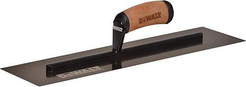 DEWALT Paleta de mano para paneles de yeso de 18 pulgadas, hoja plana, grado profesional, construcción de acero inoxidable triple endurecido, mango