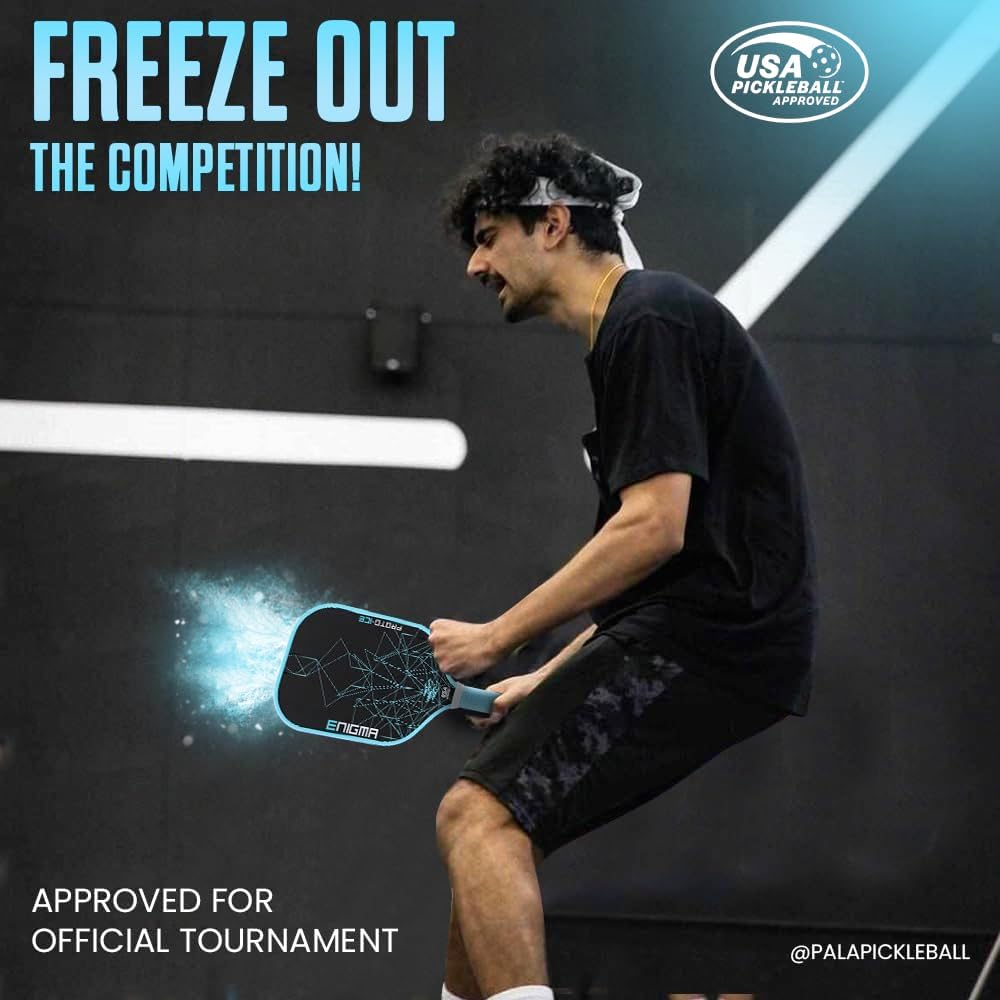 Proto Pickleball Paddle, Thermoformed Raw Carbon Fiber Pickleball Paddle with Honeycomb Polymer Core, Enhanced Power Control and Maximum Spin, USA Pickleball Approved