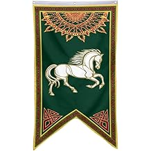 Yanbooch Lotr Rohan Banner Flag Man Cave Chambre Bureau &agrave; domicile D&eacute;coration de f&ecirc;te 30x50 pouces, vert