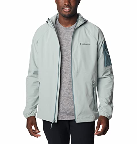 Image of Columbia Men Omni-Shield Tall Heights Hooded Softshell Hiking and Trekking Jacket