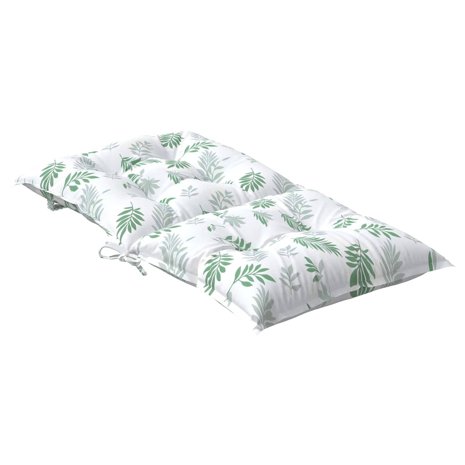 Cuscino da Esterno 100 x 50 x 7 cm 100% poliestere con imbottitura in fibra, design antiscivolo, fascia elastica e laccetti, ideale per sedie da giardino, terrazza, cucina, ufficio