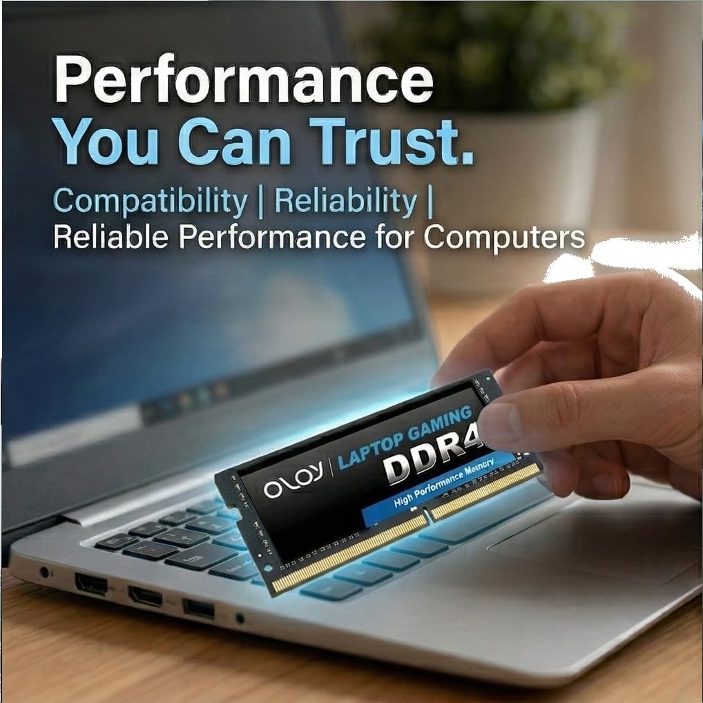 OLOy DDR4 RAM 32GB (1x32GB) 2400 MHz CL17 1.2V 260-Pin Laptop SODIMM for Intel (MD4S322417IZSC)