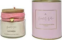 Vela perfumada aromatizada de cera vegetal Lavanda Bendita Vela