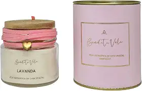 Vela perfumada aromatizada de cera vegetal Lavanda Bendita Vela