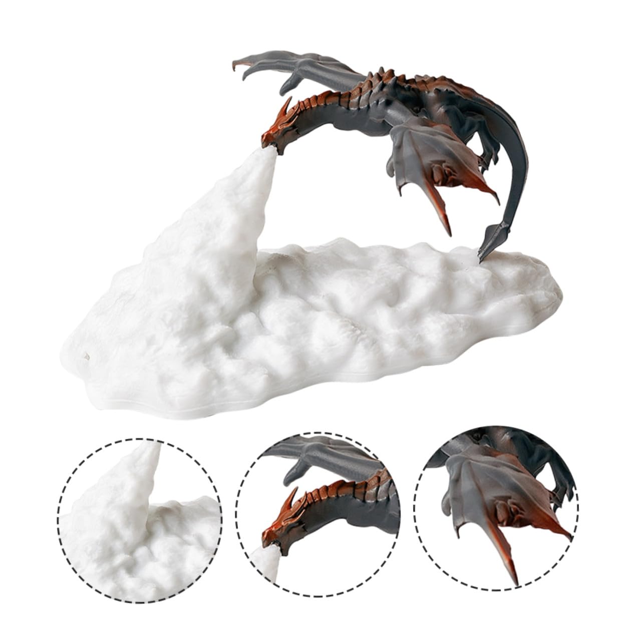 Mipcase Lámpara 3d de Dinosaurio Luz LED Recargable Función Táctil y Diseño Decorativo para Fiesta Infantil y Habitación de Niños