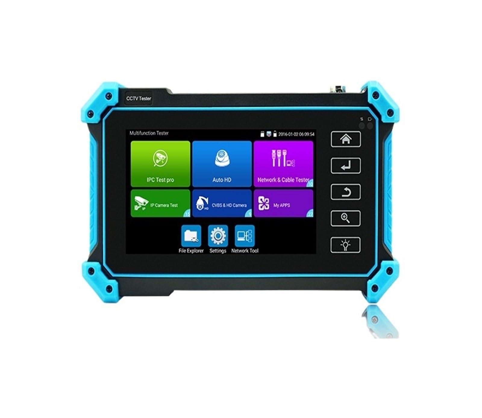 Vxdefp Ipc-5200C Plus Cctv Tester, 5.4 Inch Cctv Tester 8Mp Ip Cvi Tvi Ahd Sdi Analog 6 In 1 Surveillance Camera Monitor 4K H.265(Ipc-5200C Plus)