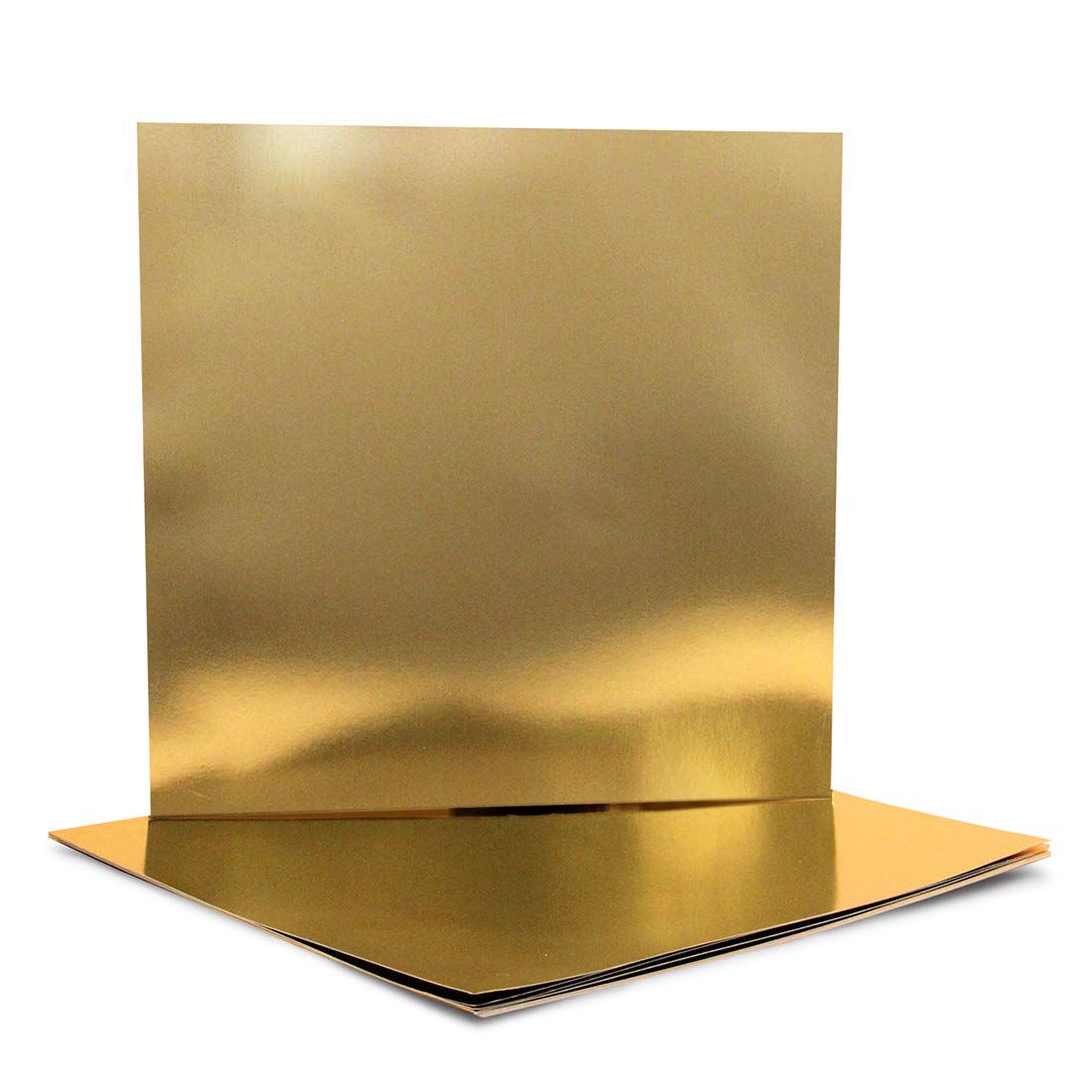Pizarra metálica dorada de doble cara Hyshine 28224 con 10 hojas de 30,5 x 30,5 cm