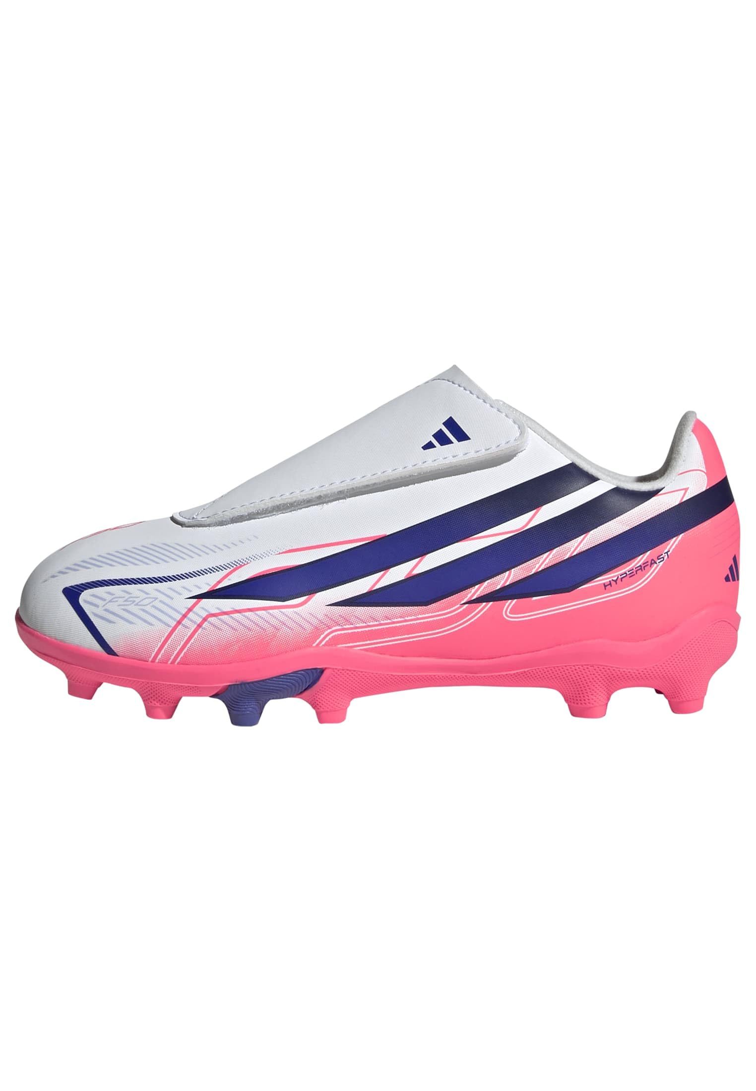 Adidas Boys White F50 s Club Firm Ground Football Boots in Size C7, Sports Direct