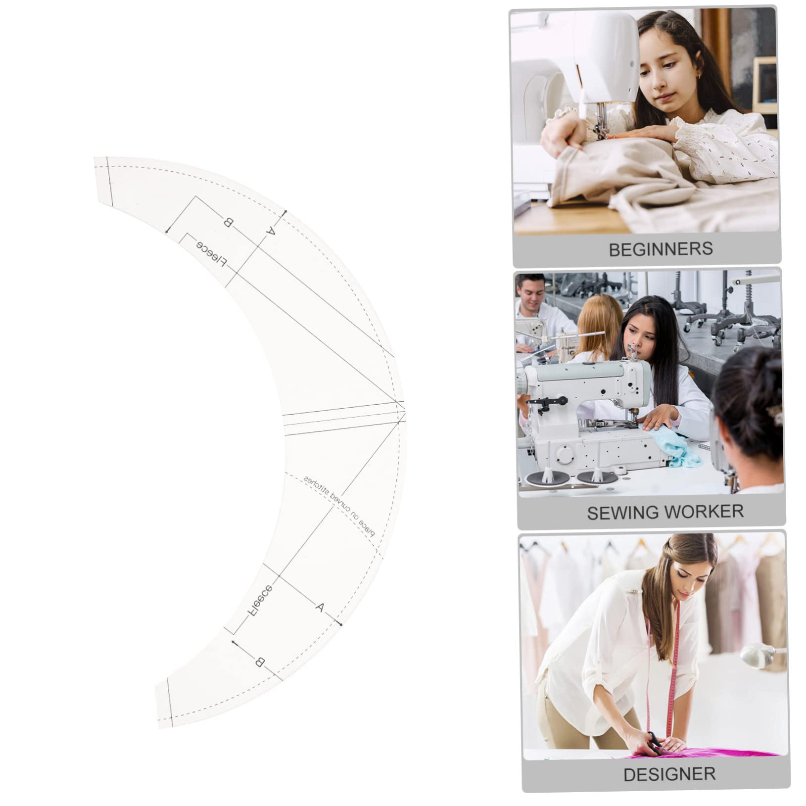 STOBOK 4piezas Regla De Patchwork Multifuncional Regla De Corte Portátil Para Costura Herramienta De Manualidades Ligera y Duradera Para Talleres y Uso Casa