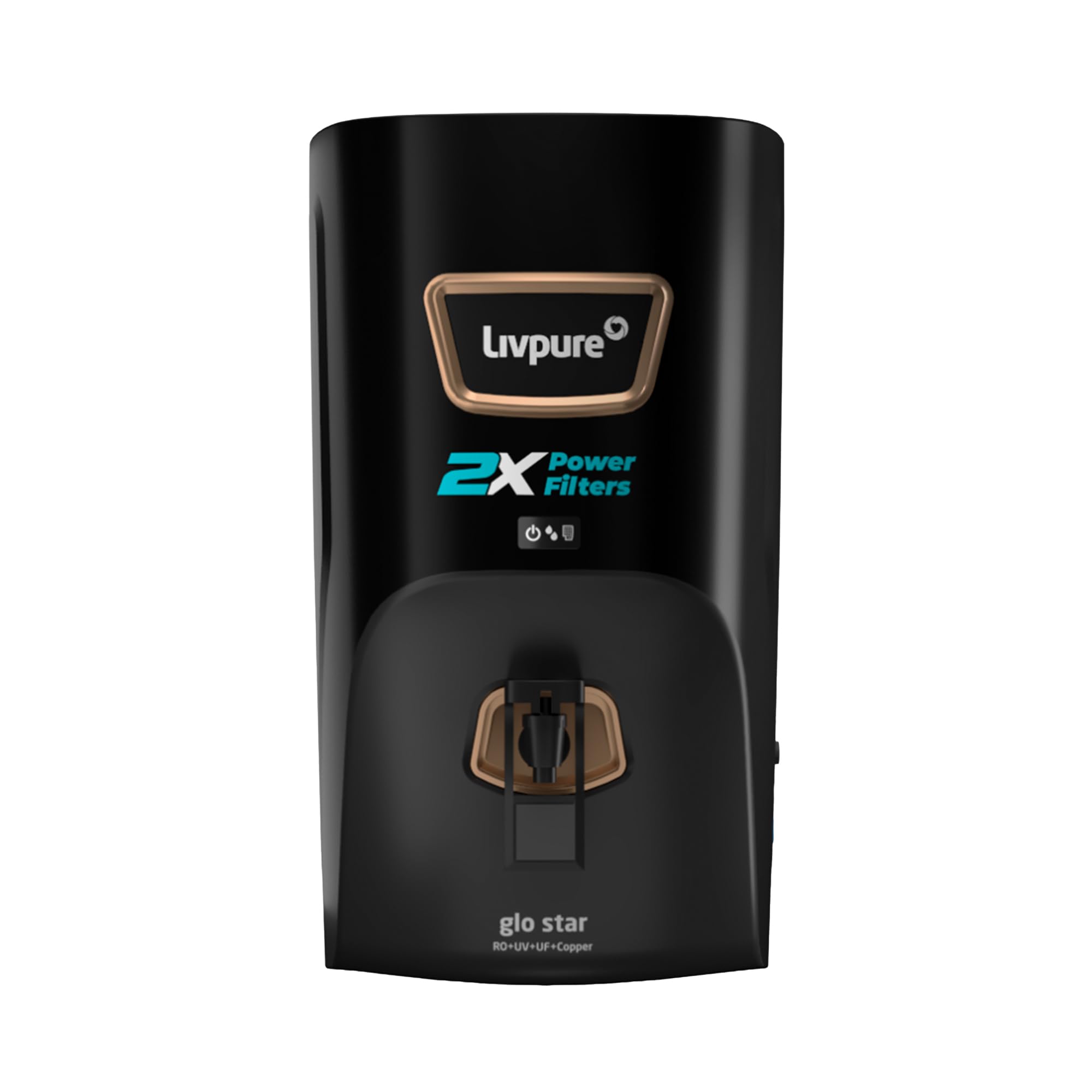Livpure Glo Star Copper Water Purifier | 2 Year Free Service | Filters