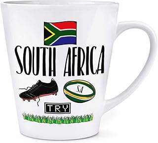 S&uuml;dafrika Rugby 12oz Latte Becher Tasse