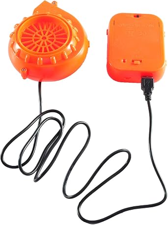RHYTHMARTS Inflatable Costume Fan,Inflatable Costume Replacement Airpump Fan,Inflatable Costume Accessories,Inflatable Costume Fan Orange