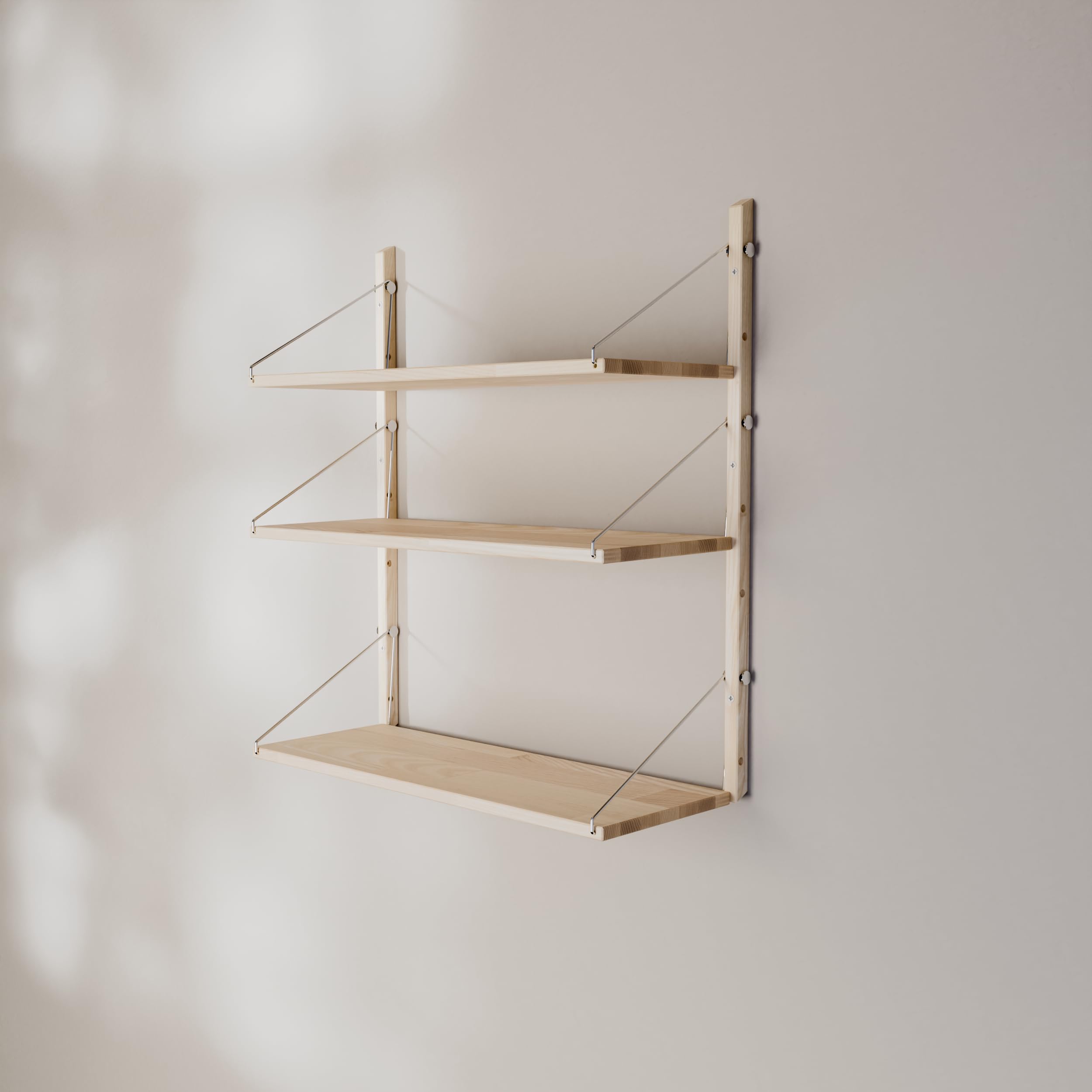 pamo Wandregal Esche – 83,8 x 33 x 91 cm, belastbar bis 50 kg