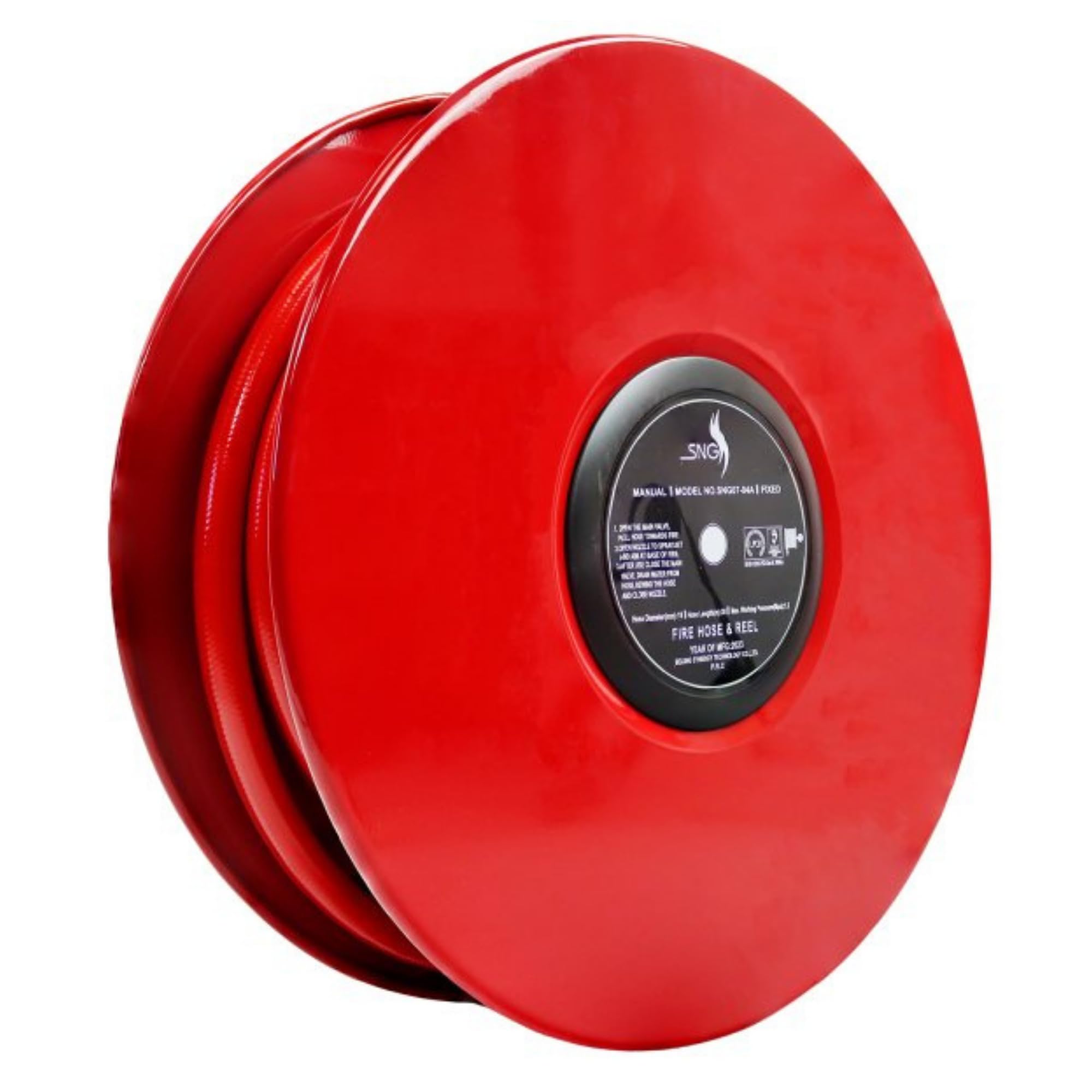 Vigil Red 19Mm Swinging Manual Fire Hose Reel With Hose