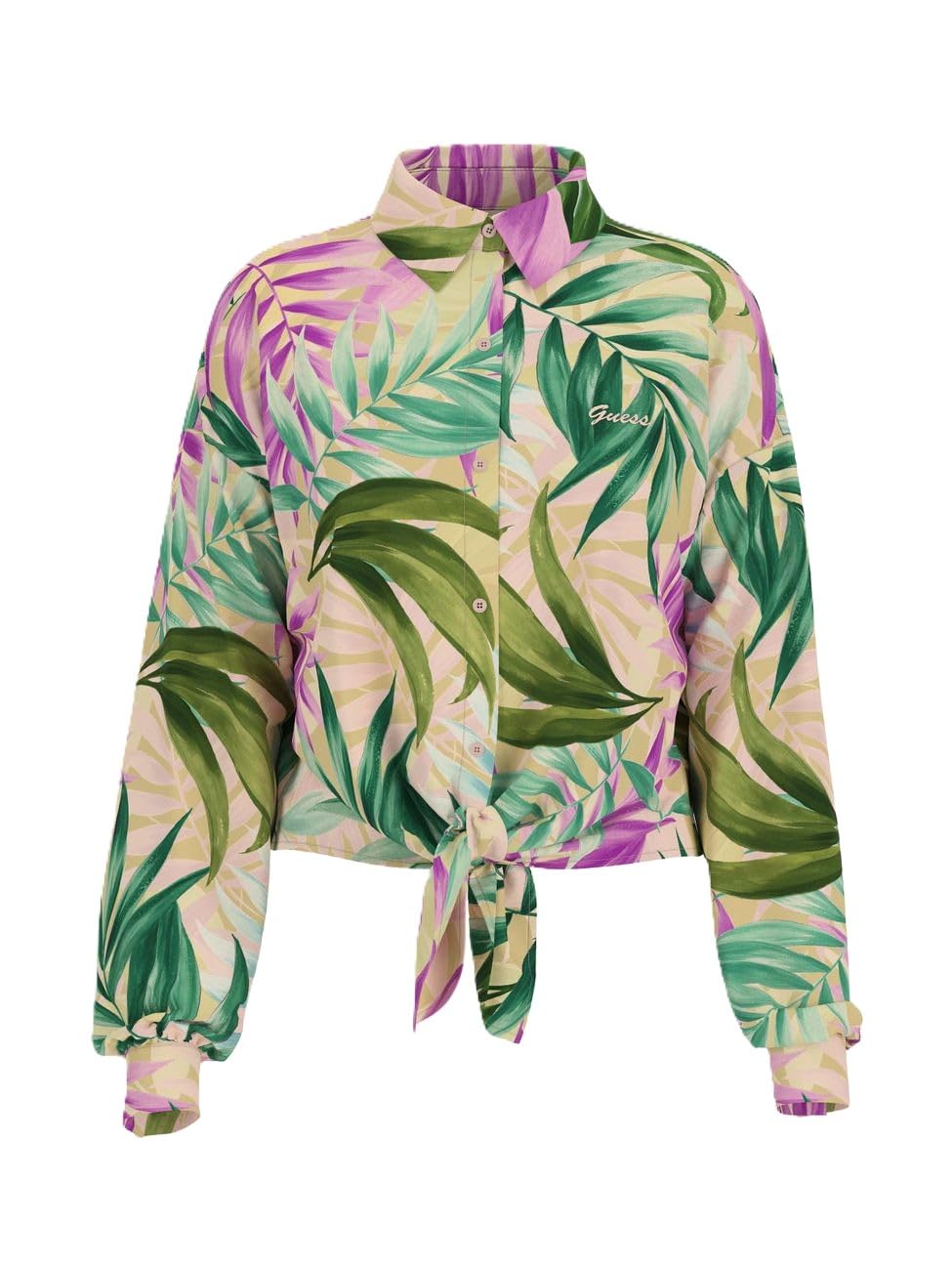 GUESS Damenhemd LS Bowed Jun Shirt W5GH0IWH9C2 7620837012378 -
