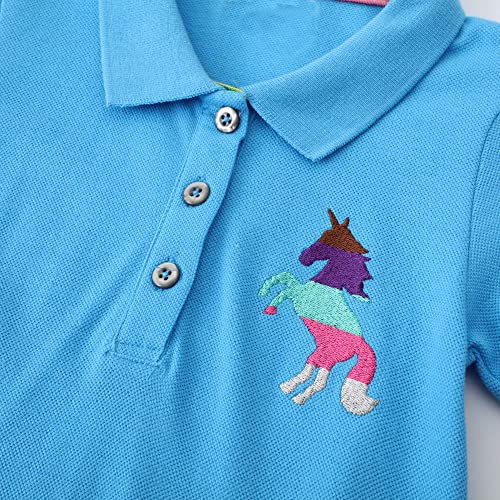 Image of Girls Cotton Long Sleeve Casual Cartoon Appliques Striped Jersey Dresses