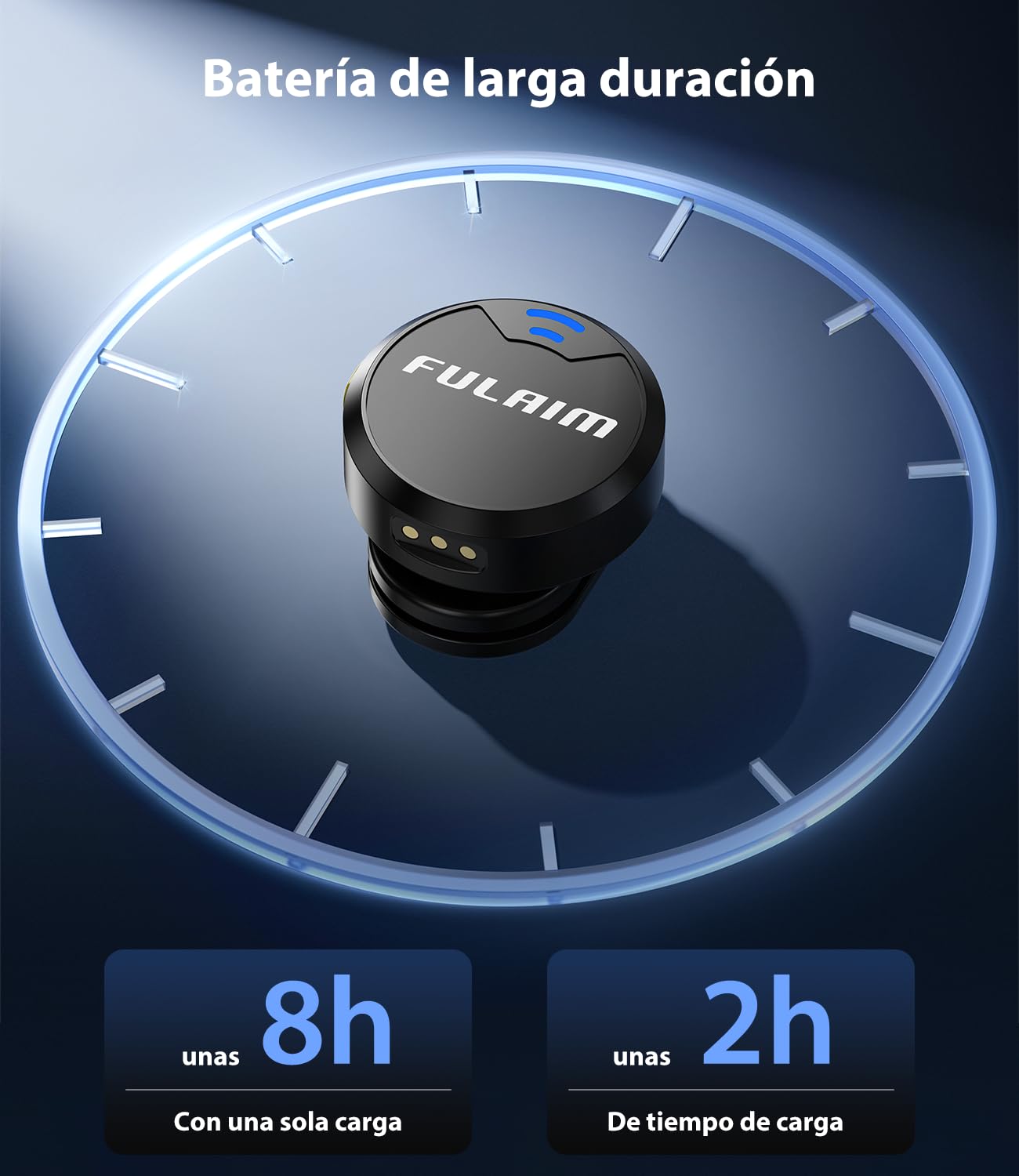 FULAIM Micrófono Lavalier Inalámbrico para iPhone 16 15 Android/PC, Mini Micrófonos con Cancelación de Ruido y 8H de Vida de Batería, Micrófono de Solapa USB C para Movil Podcast Vlog Youtube TikTok